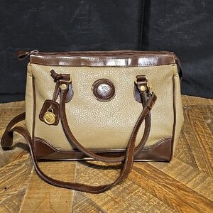 Elegant Brown and Tan Shoulder Bag